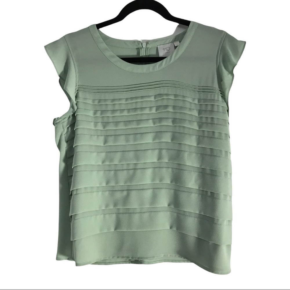 Anthropologie HD In Paris Tiered Pleated Blouse